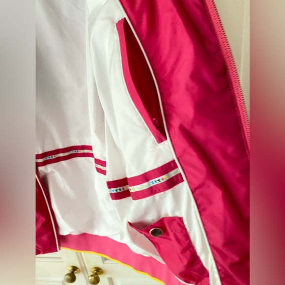 King Gibson Pink Insulated puffy coat Vest Removable sleeves Women's XS Golf - Picture 7 of 12